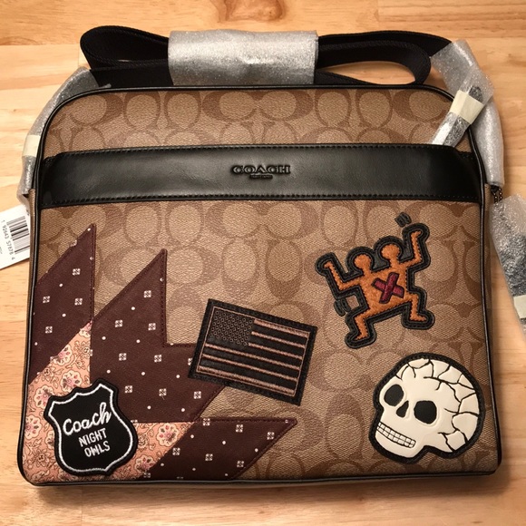Coach Keith Haring Charles Camera Bag Patches NWT - Picture 2 of 7